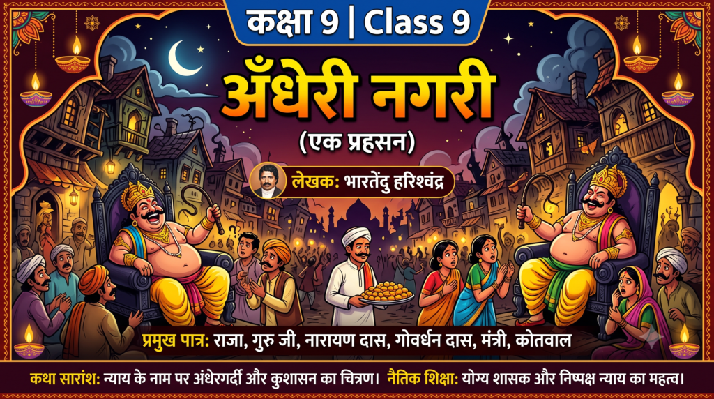 Class 9 Hindi Chapter 18 अँधेरी नगरी